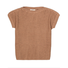 GARCIA GARCIA 26E TOP TRICOT MANCHE COURTE SOFT TAUPE