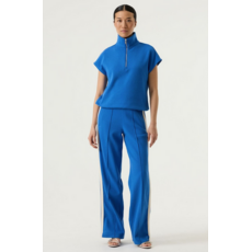 GARCIA GARCIA 26E TOP CARRE MANCHE COURTE ZIP SUMMER COBALT