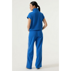 GARCIA GARCIA 26E TOP CARRE MANCHE COURTE ZIP SUMMER COBALT