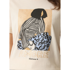 GARCIA GARCIA 26E TSHIRT PERSONNAGE AMORE WHITECAP