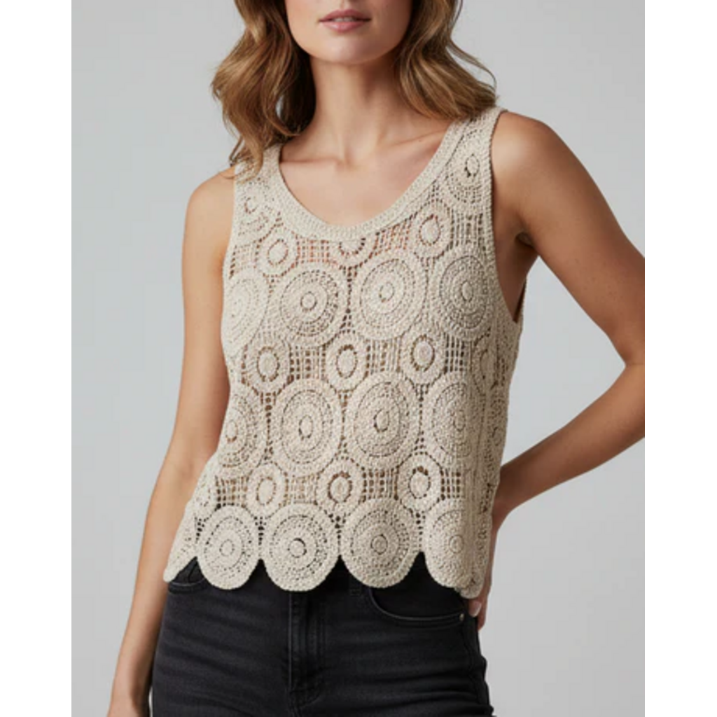 APRICOT APRICOT 26E CAMI TRICOT MAILLES BEIGE