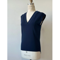 KOLLONTAÏ KOLLONTAI 26E TSHIRT SALVIO COL V MARINE