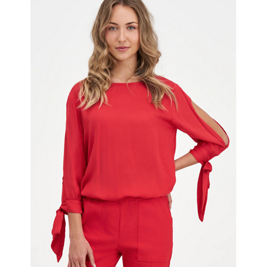 M MADE IN ITALY M MADE IN ITALY 26E 10/12663Y BLOUSE MANCHE FENTE RUBIS