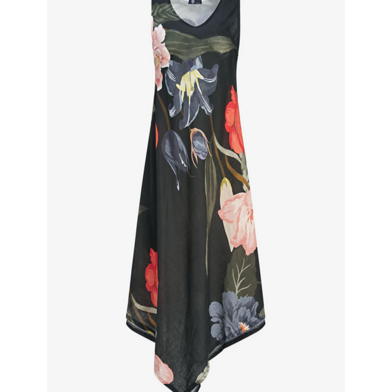 M MADE IN ITALY M MADE IN ITALY 26E 19/9199CY ROBE FLEUR NOIR