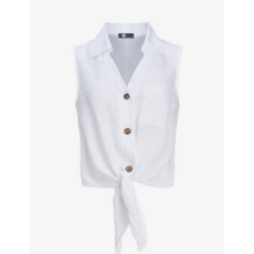 M MADE IN ITALY M MADE IN ITALY 26E 21/95533Y BLOUSE S MANCHE LIN BLANC