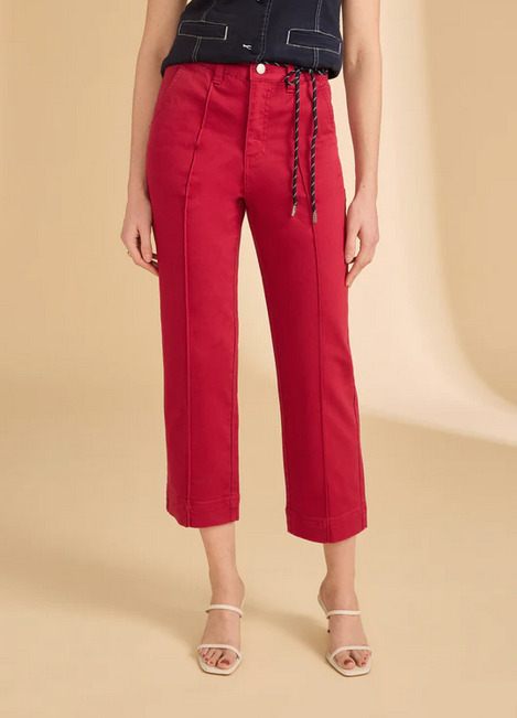 FDJ FDJ 26E 6907511 PANT CROP CORDON LAVA RED
