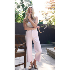 YOGA JEANS YOGA JEANS 26E LILY WIDE HIGH RISE 25'' MAYA ROSE PALE