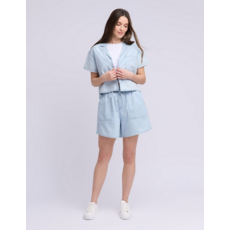 YOGA JEANS YOGA JEANS 26E SHORTS LUCILLE CHAMBRAY