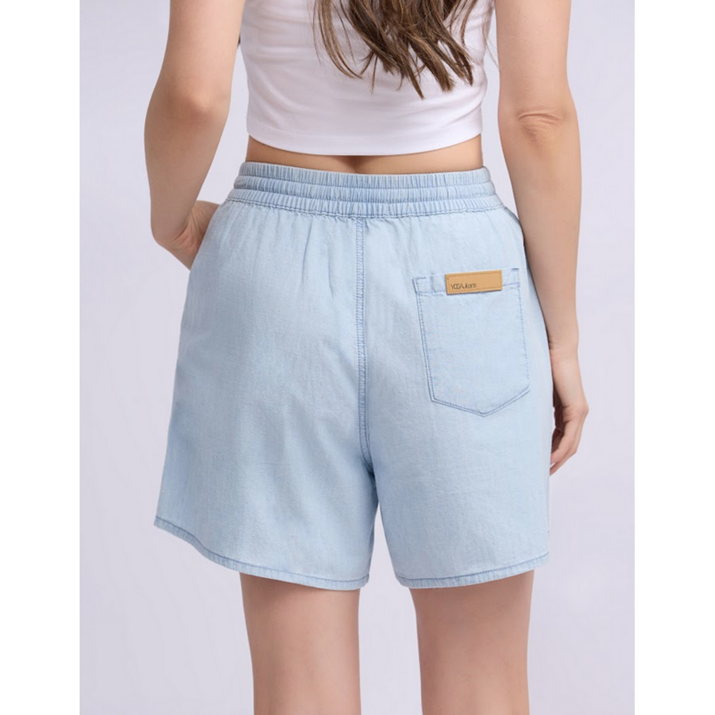 YOGA JEANS YOGA JEANS 26E SHORTS LUCILLE CHAMBRAY