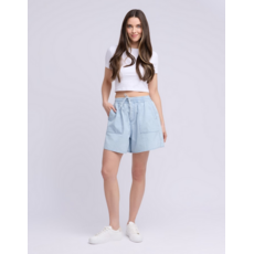 YOGA JEANS YOGA JEANS 26E SHORTS LUCILLE CHAMBRAY