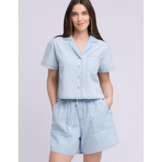 YOGA JEANS YOGA JEANS 26E CHEMISE CROP CELINE CHAMBRAY