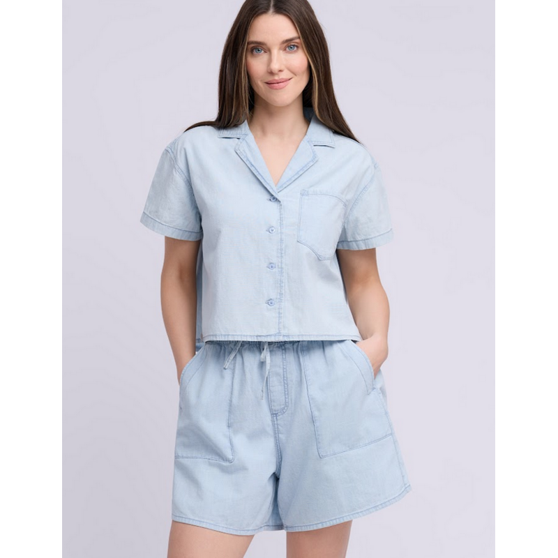 YOGA JEANS YOGA JEANS 26E CHEMISE CROP CELINE CHAMBRAY