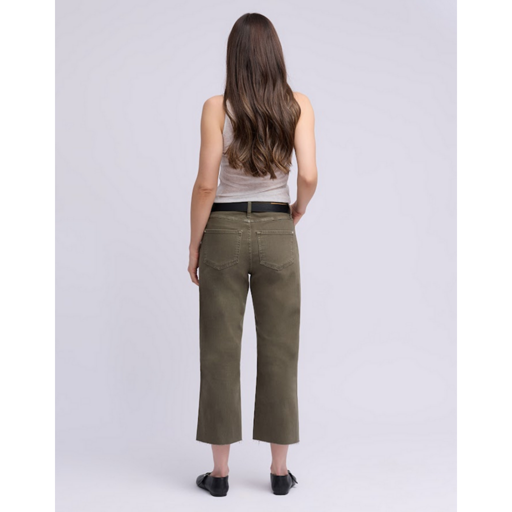 YOGA JEANS YOGA JEANS 26E LILY WIDE FLARE HIGH RISE 25'' OPRAH KAKI