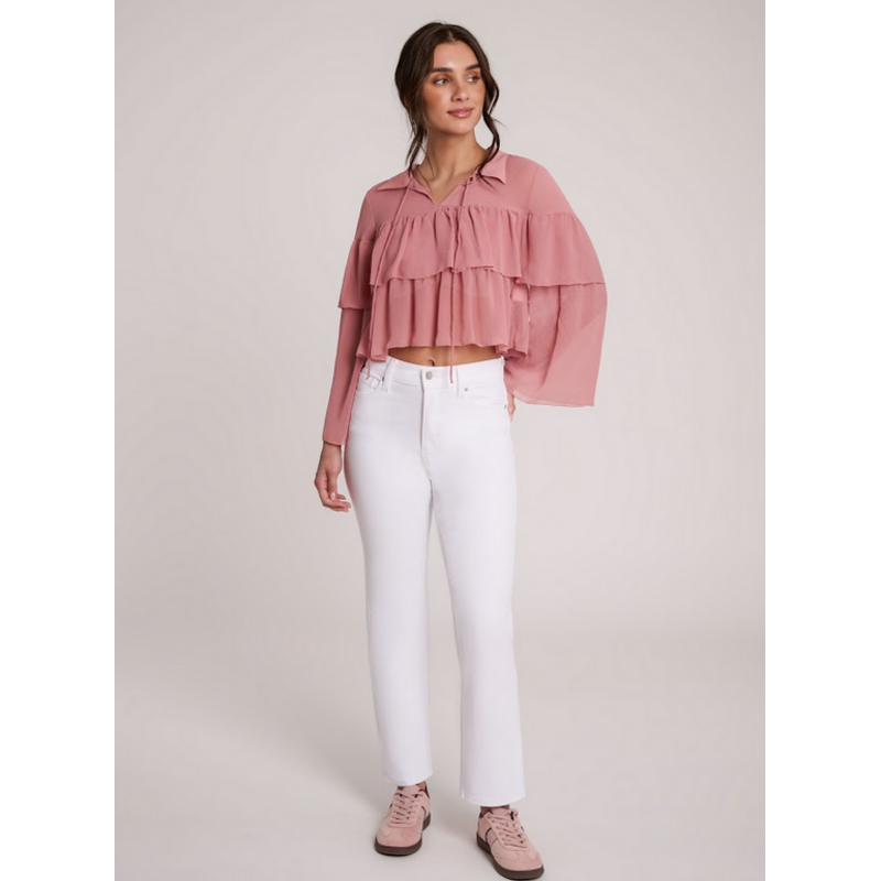 YOGA JEANS YOGA JEANS 26E CHLOE STRAIGHT CLASSIC 27'' WHITE LOTUS