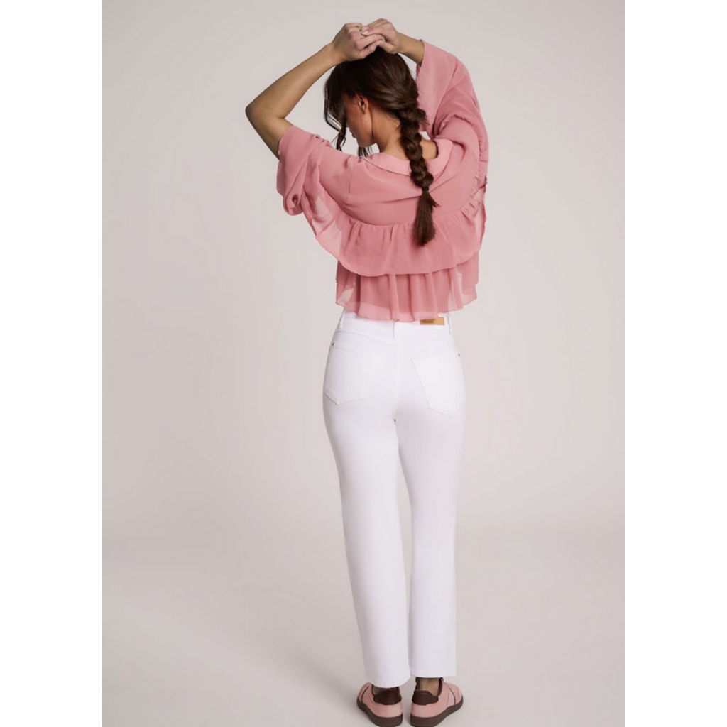 YOGA JEANS YOGA JEANS 26E CHLOE STRAIGHT CLASSIC 27'' WHITE LOTUS