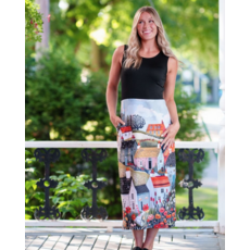 RIEN NE SE PERD TOUT SE CREE RIEN NE SE PERD 26E ROBE MIMOSA NOIR/PAYSAGE