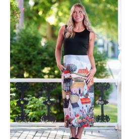 RIEN NE SE PERD TOUT SE CREE RIEN NE SE PERD 26E ROBE MIMOSA NOIR/PAYSAGE