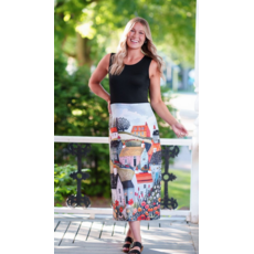 RIEN NE SE PERD TOUT SE CREE RIEN NE SE PERD 26E ROBE MIMOSA NOIR/PAYSAGE