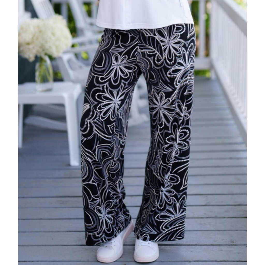 RIEN NE SE PERD TOUT SE CREE RIEN NE SE PERD 26E PALAZO COCO NOIR/BLANC