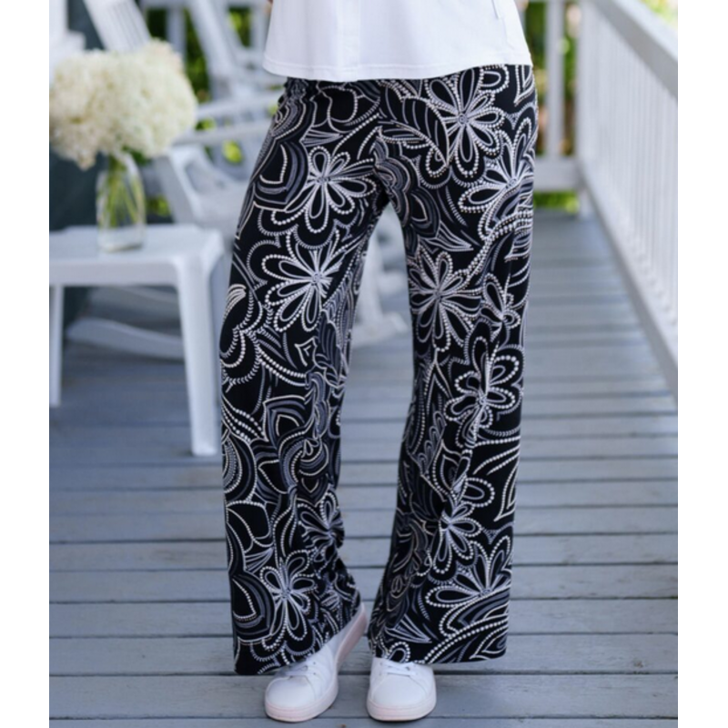 RIEN NE SE PERD TOUT SE CREE RIEN NE SE PERD 26E PALAZO COCO NOIR/BLANC