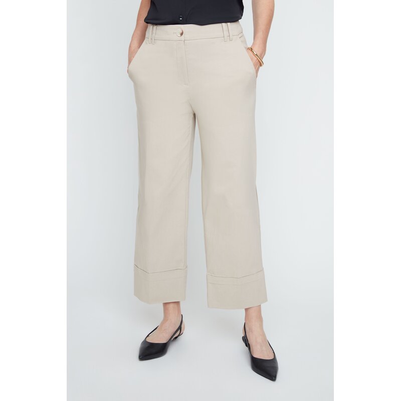 RENUAR RENUAR 26E PANT CROP OURLET CASHEW