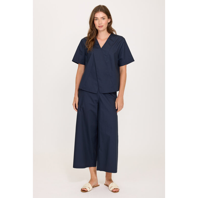 PISTACHE PISTACHE 26E PANT PALAZZO NAVY
