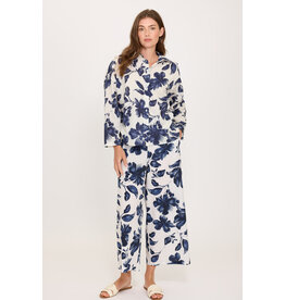 PISTACHE PISTACHE 26E BLOUSE AMPLE BLUE FLORAL