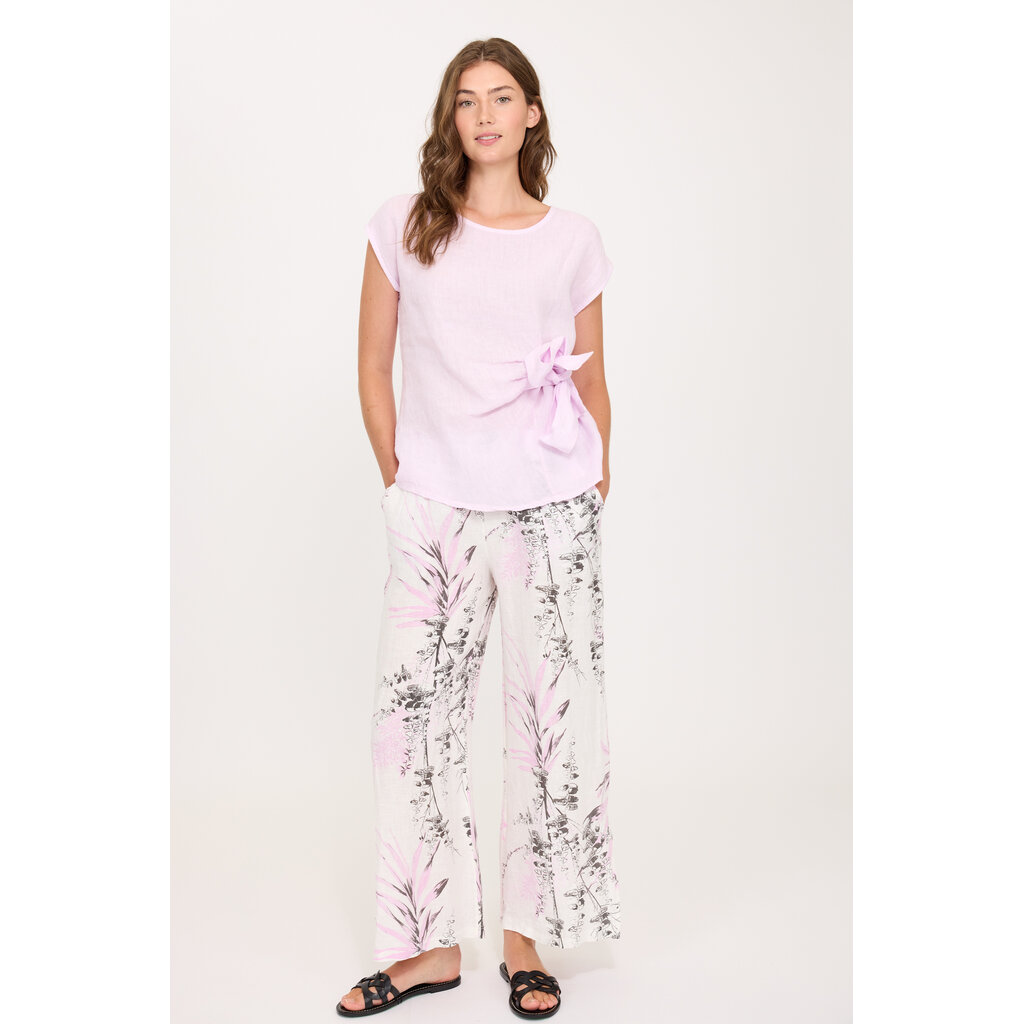 PISTACHE PISTACHE 26E TOP S MANCHE NOEUD SPRING ROSE