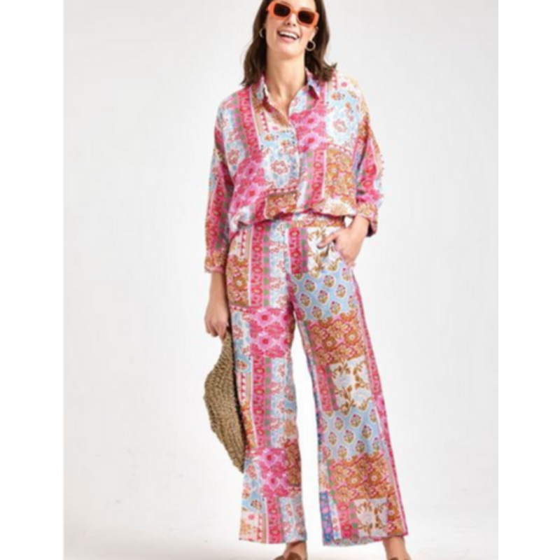 ZAKET AND PLOVER ZAKET AND PLOVER 26E PRINT SHIRT BELLA ROSSA