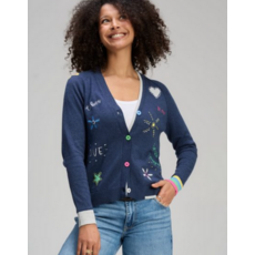 ZAKET AND PLOVER ZAKET AND PLOVER 26E GOOD VIBES CARDIGAN DENIM