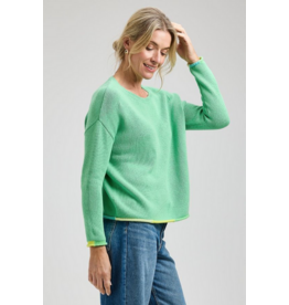 ZAKET AND PLOVER ZAKET AND PLOVER 26E BOTTOM DETAIL SWEATER MINT