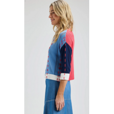 ZAKET AND PLOVER ZAKET AND PLOVER 26E THREAD DETAIL CARDIGAN ANCHOR