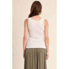 MOLLY BRACKEN MOLLY BRACKEN 26E TRICOT S MANCHE  AJOURE CAMEL
