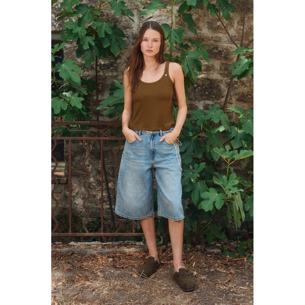 MOLLY BRACKEN MOLLY BRACKEN 26E BERMUDA JEANS CORDON DENIM