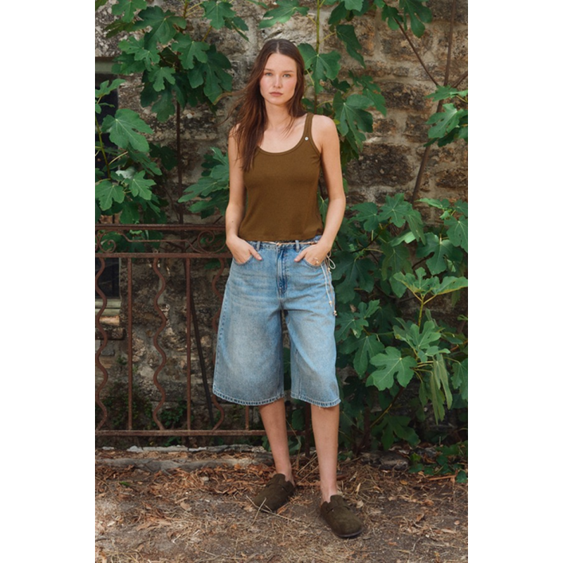 MOLLY BRACKEN MOLLY BRACKEN 26E BERMUDA JEANS CORDON DENIM