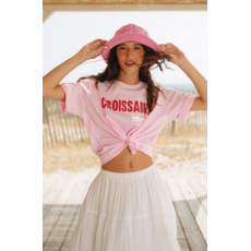 MOLLY BRACKEN MOLLY BRACKEN 26E TSHIRT AMPLE CROISSANT ROSE