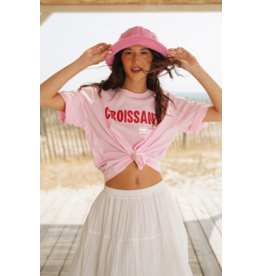 MOLLY BRACKEN MOLLY BRACKEN 26E TSHIRT AMPLE CROISSANT ROSE