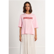 MOLLY BRACKEN MOLLY BRACKEN 26E TSHIRT AMPLE CROISSANT ROSE