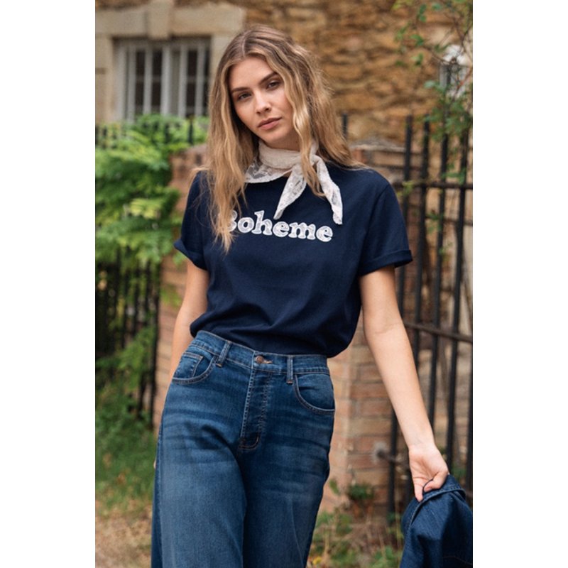 MOLLY BRACKEN MOLLY BRACKEN 26E TSHIRT BOHEME MARINE