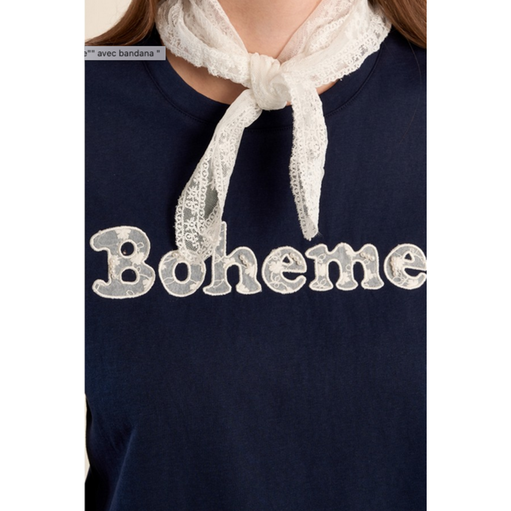 MOLLY BRACKEN MOLLY BRACKEN 26E TSHIRT BOHEME MARINE