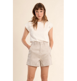 MOLLY BRACKEN MOLLY BRACKEN 26E SHORTS PAILLETTES BEIGE