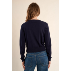 MOLLY BRACKEN MOLLY BRACKEN 26E CARDIGAN BOUTONS EN COEURS NAVY