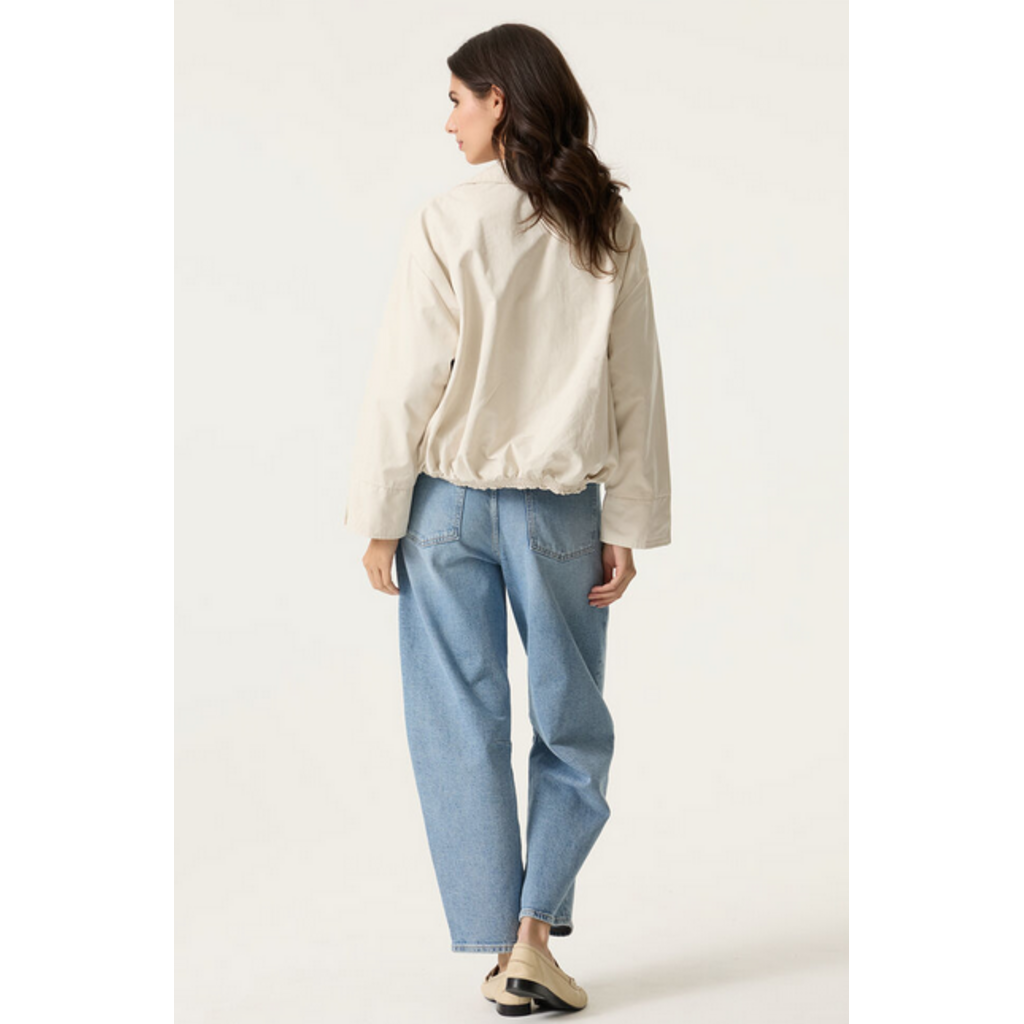 GARCIA GARCIA 26E JACKET OURLET ELASTIQUE IVOIRE