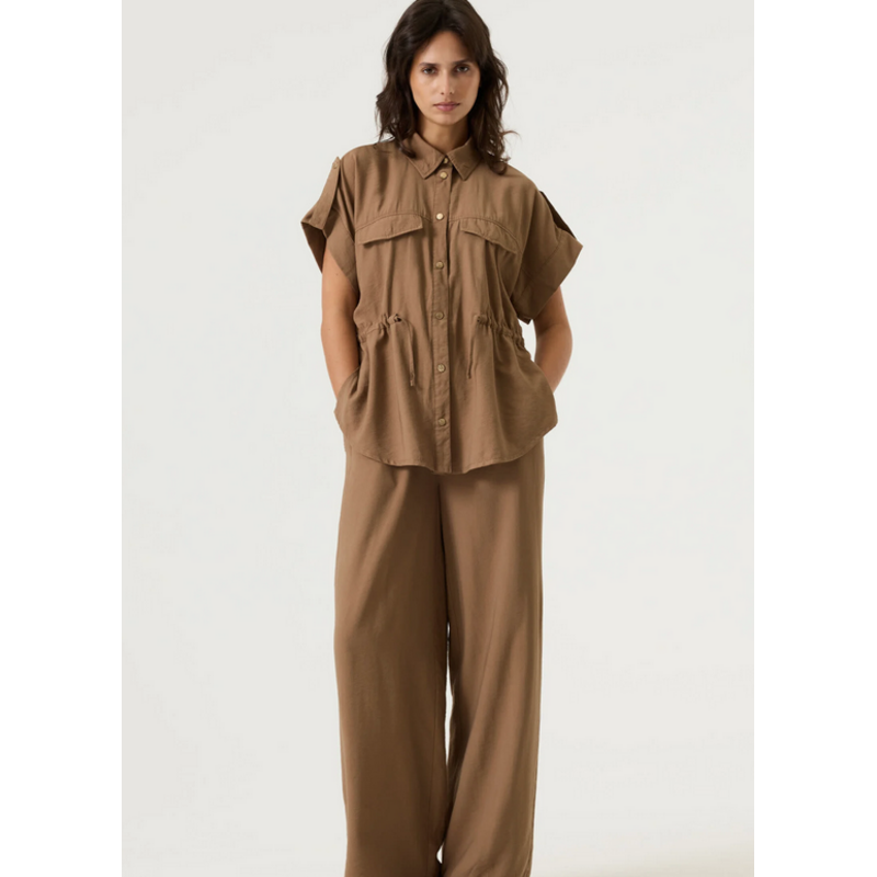 GARCIA GARCIA 26E CHEMISIER M COURTE CORDON SOFT TAUPE