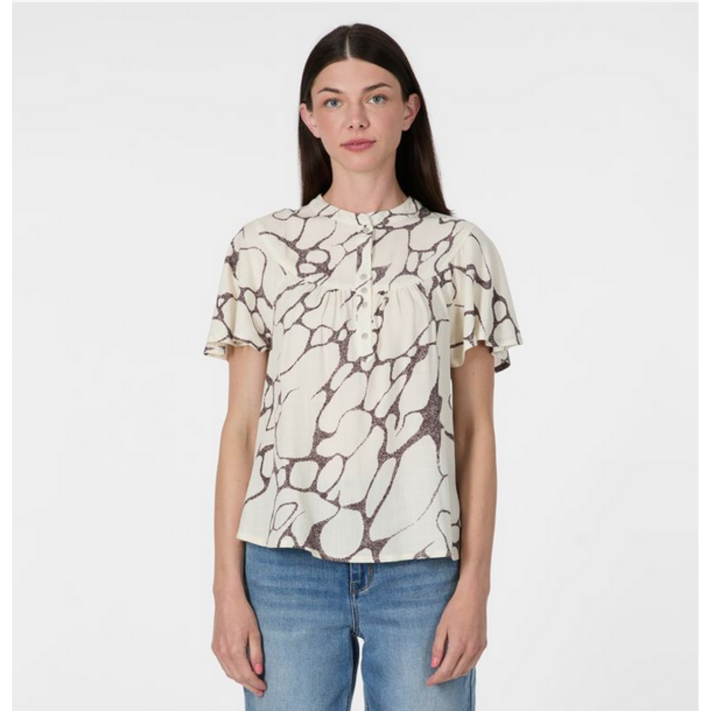 RAGWEAR RAGWEAR 26E HAUT AURELIN PRINT IVOIRE