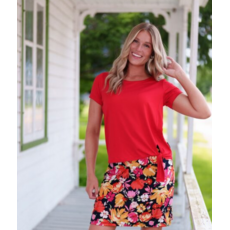 RIEN NE SE PERD TOUT SE CREE RIEN NE SE PERD 26E T SHIRT TROPICAL ROUGE