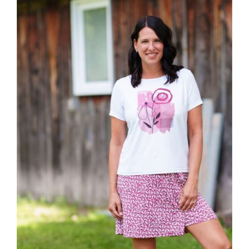 RIEN NE SE PERD TOUT SE CREE RIEN NE SE PERD 26E T SHIRT TIKI AQUARELLE FLEURI