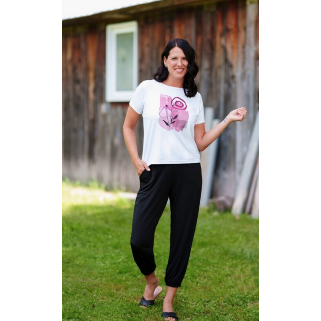 RIEN NE SE PERD TOUT SE CREE RIEN NE SE PERD 26E T SHIRT TIKI AQUARELLE FLEURI