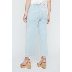 RENUAR RENUAR 26E KNIT PANT CROP POCHES CHAMBRAY