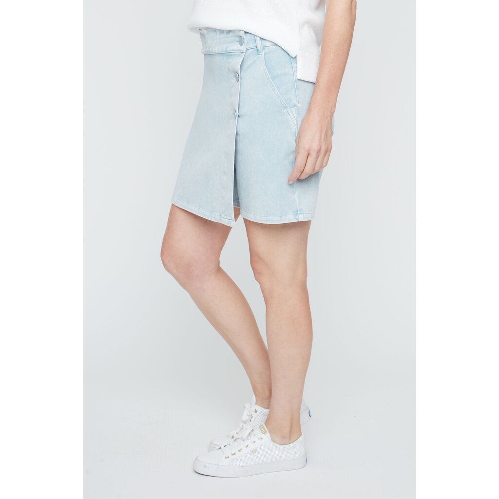 RENUAR RENUAR 26E KNIT SKORT CHAMBRAY